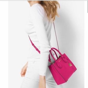 michael kors Mercer hot pink tote  purse handbag